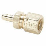 Tube to Compression - Union - Brass Pneumatic Hose Barbs for Tubing, Dubl-Barb